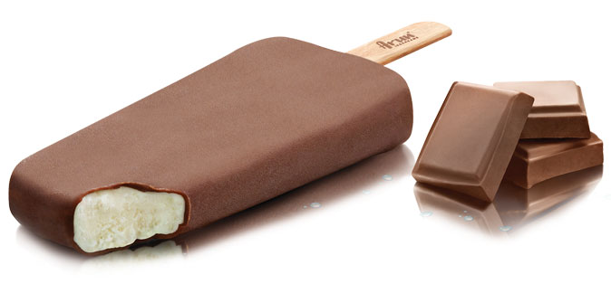 chocobar with vanilla